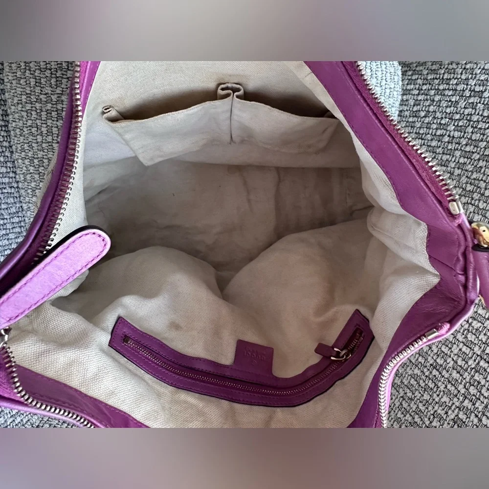 Authentic Gucci Large Bree Hobo Bag in GG Canvas - Picture 10 of 15